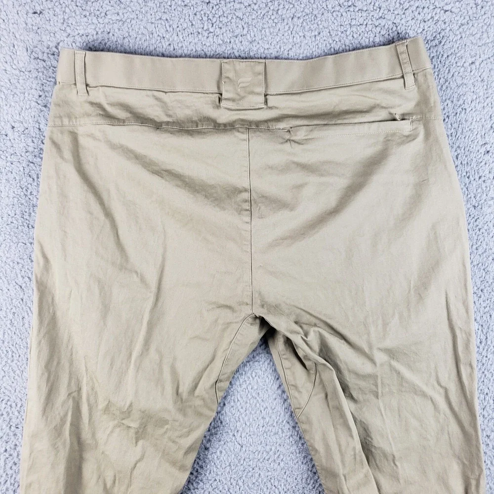 Fabletics High Side‎ Chino Pant Mens 35x29 Beige Classic Fit Lightweight Stretch